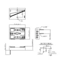 3pcs AAA battery holder/Case/Box with pins