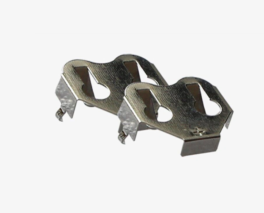 CR1225 Coin Cell Battery Metal Retainer/Contact Through Hole