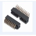 1.27mm Pitch 1.27mm dual row box header 90° H=4.90 Factory