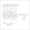 2.54mm Pin Header Single Row Angle Reverse shape
