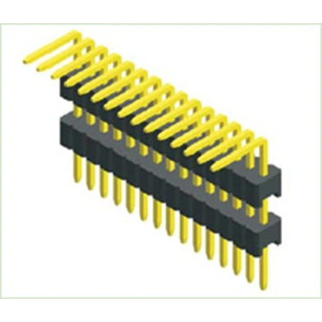 1.27mm Pin Header DIP Right Angle Single Row Double Plastic