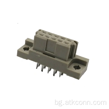 10 позиции Вертикална тип Б Жени / Контейнер DIN 41612 / IEC 60603-2 конектори