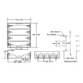 4 pieces battery holder for 18650 with pins