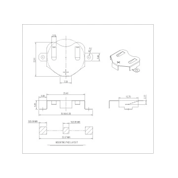 2450 SM COIN CELL CLIP