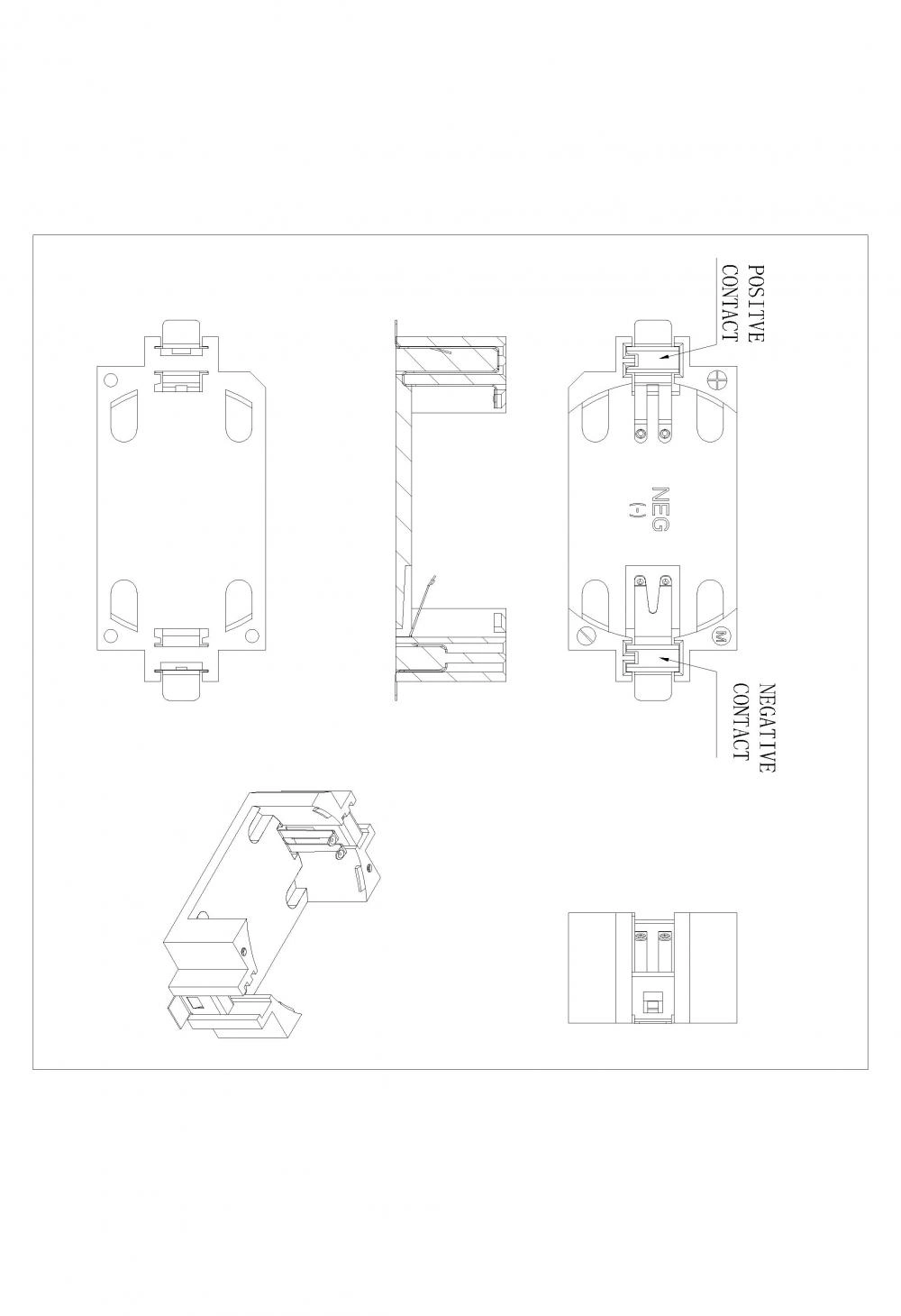 Surface Mount (SMT) CR2477 Coin Cell Battery Holders