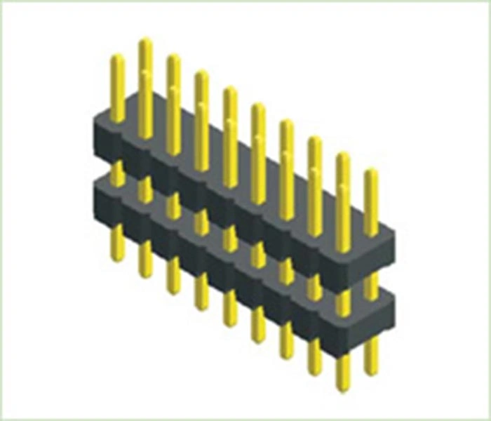 2.00mm (.0787") Pitch Pin Header Dual Row Double Plastic Straight Throgh Hole PCB Connector